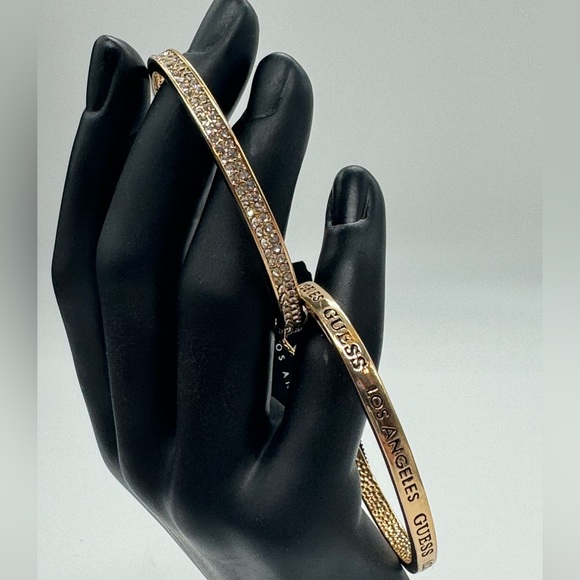 Guess Cuff Slider Bracelet Set of 2 in Gold - Picture 7 of 11